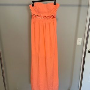 MAXI DRESS - WORN TWICE - NEON COLORED